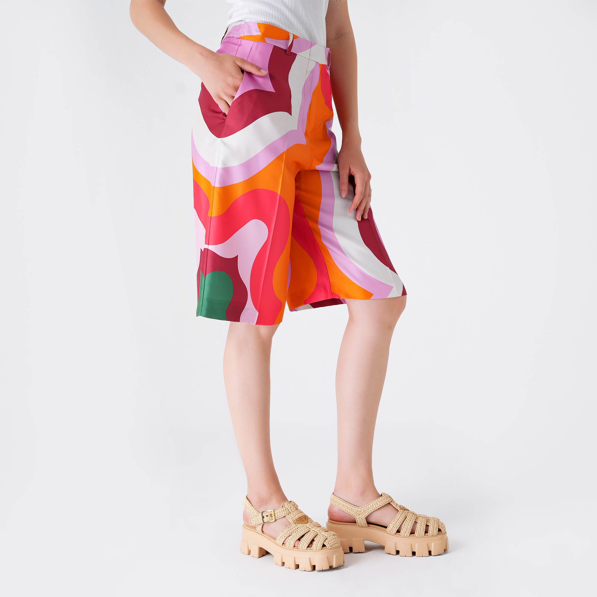 Etro - Pink&Orange Silk Short